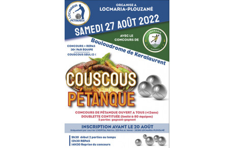 Couscous-Pétanque le 27 août