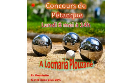 Concours en doublettes ttes catégories à Locmaria le 8 mai